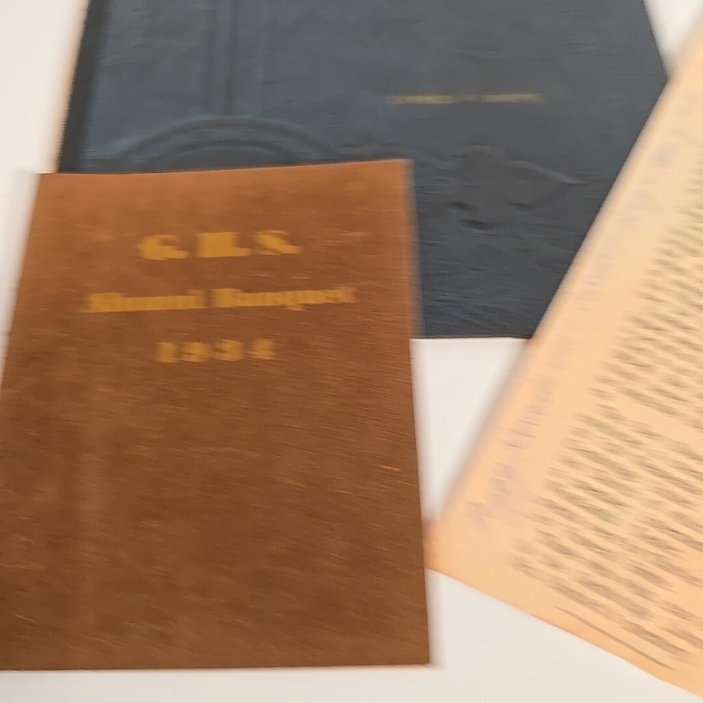 Vintage High‎ School Diploma 1934  Greenfield High School Commencement Program +